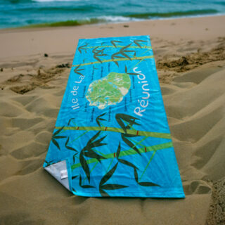 Drap de plage microfibre Ile de La Réunion